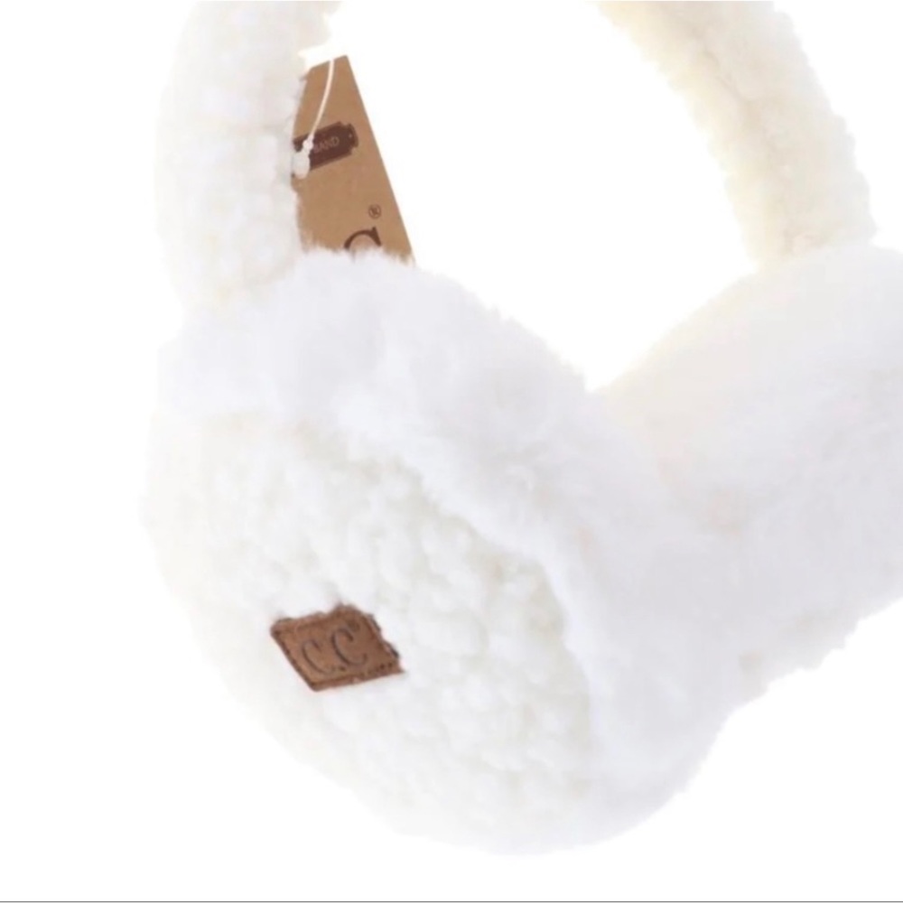 1 LEFT! C.C. Beanie Faux Fur Sherpa Earmuffs - Picture 2 of 2